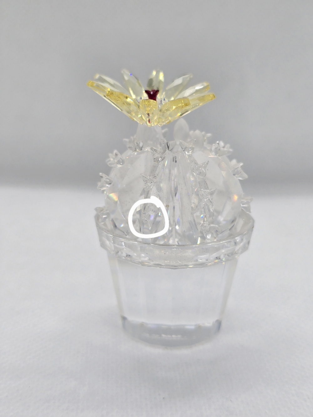 Swarovski Crystal Flowering Cactus Figurine